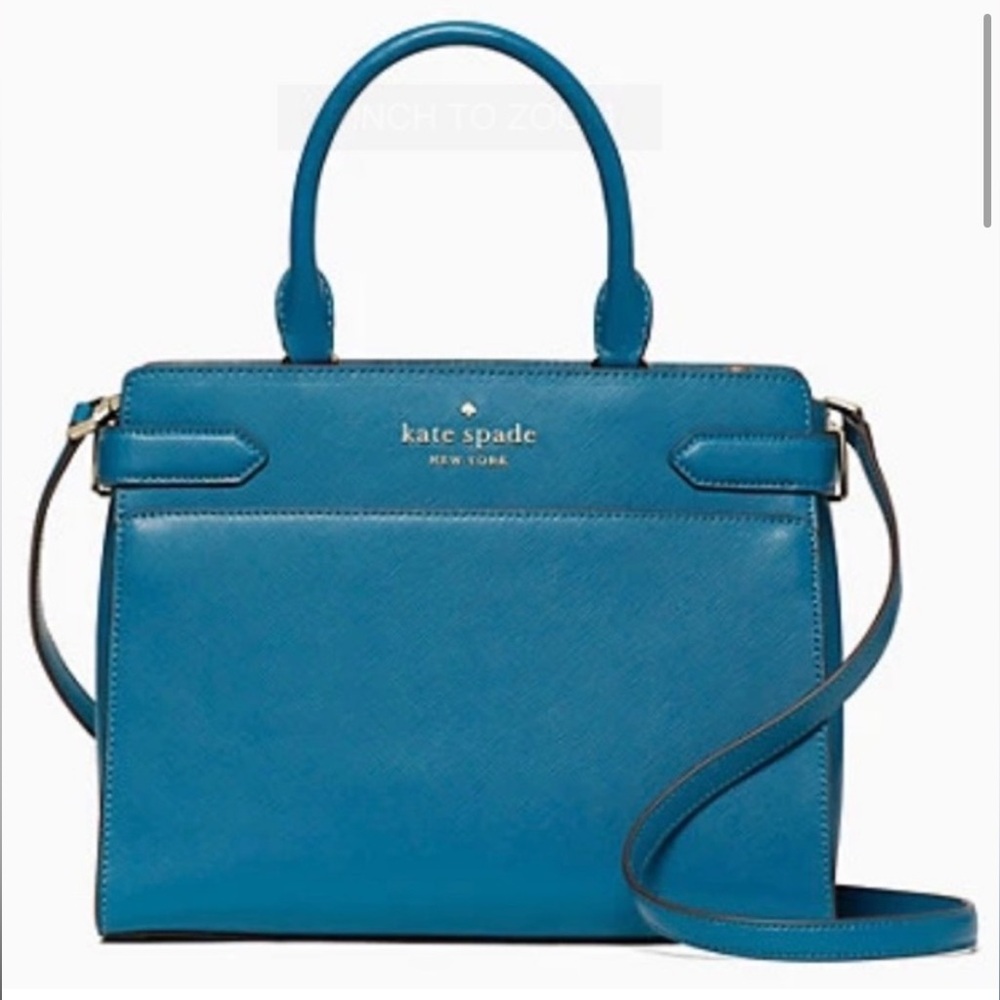 KATE SPADE STACI MEDIUM SATCHEL DARK PEACOCK